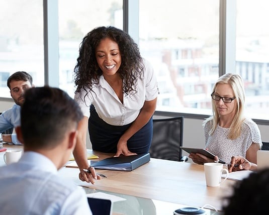 People in meeting
