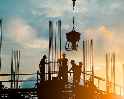 people working on a worksite
